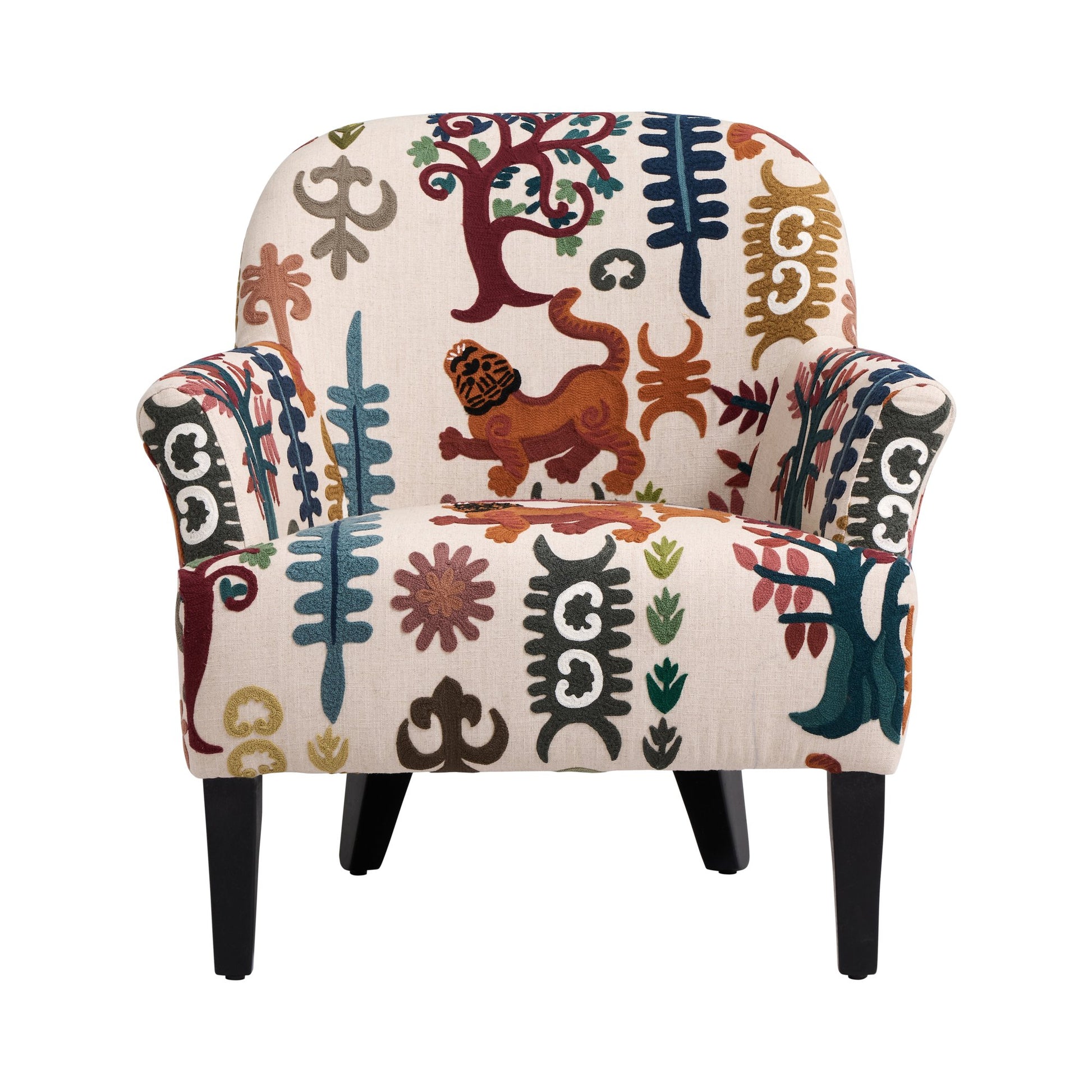 Andrew Martin Victoria Chair Tiger Tree Multi
