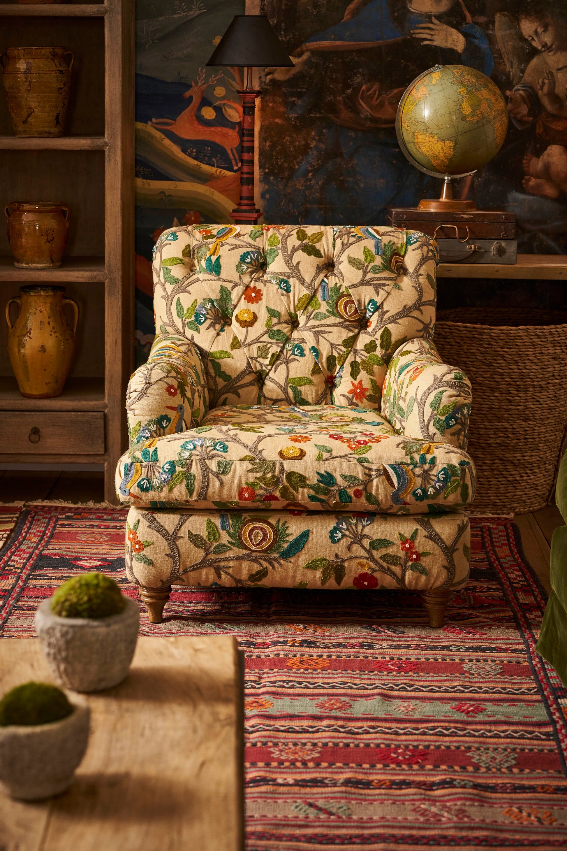 Andrew Martin Lavington Chair Birdsong Multi