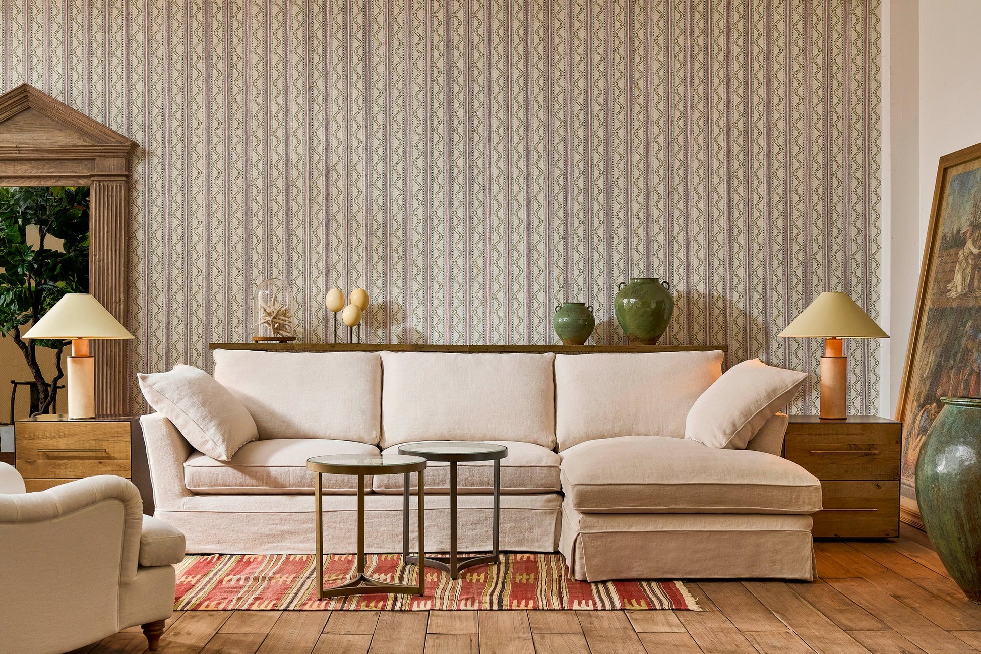Andrew Martin Cadogan With Chaise Sofa lifestyle