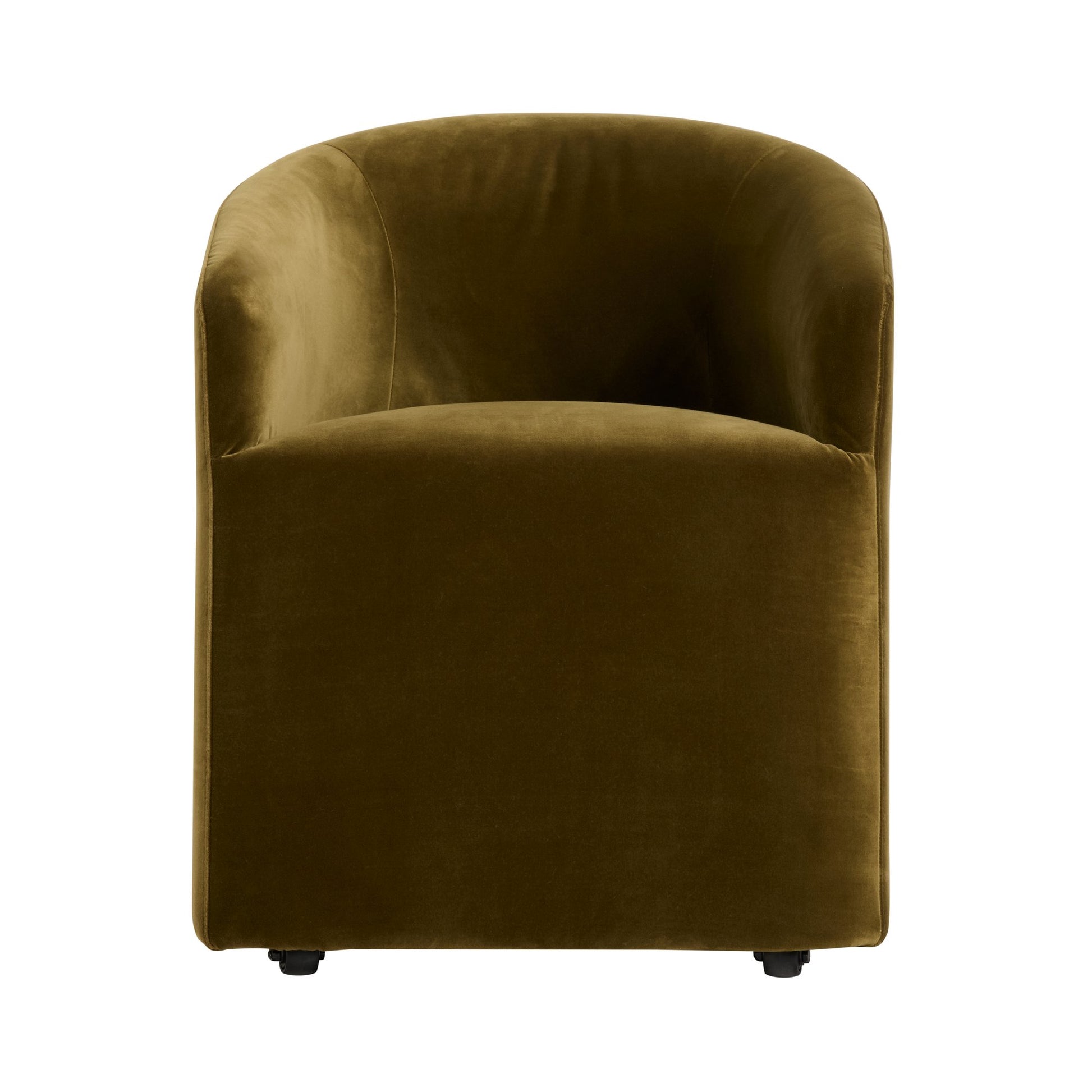 Andrew Martin Alto Dining Chair Velvet Olive