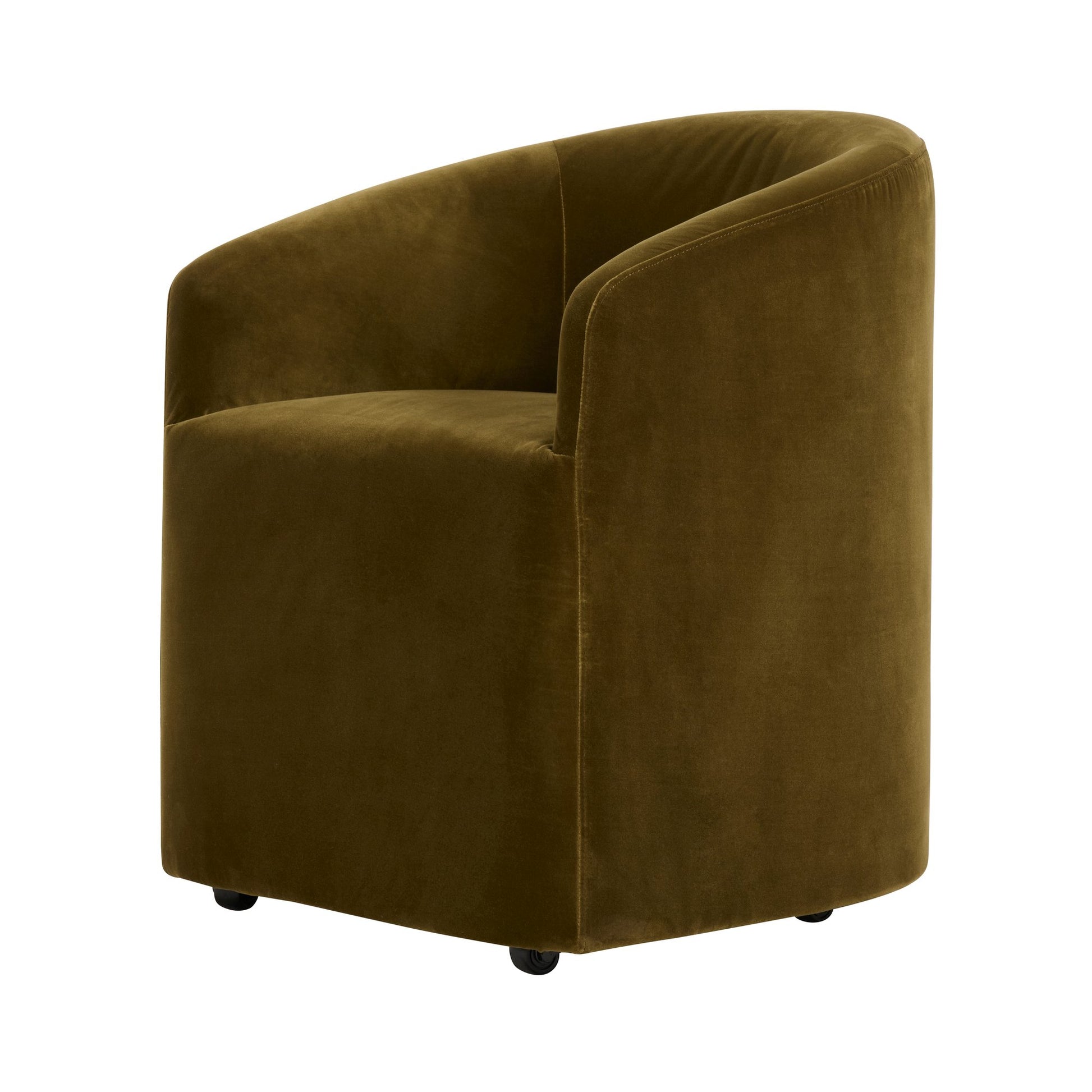 Andrew Martin Alto Dining Chair Velvet Olive