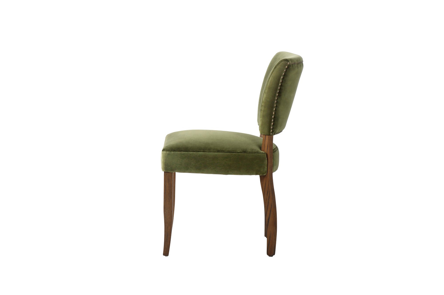 Andrew Martin Frank Dining Chair Velvet Forest Green