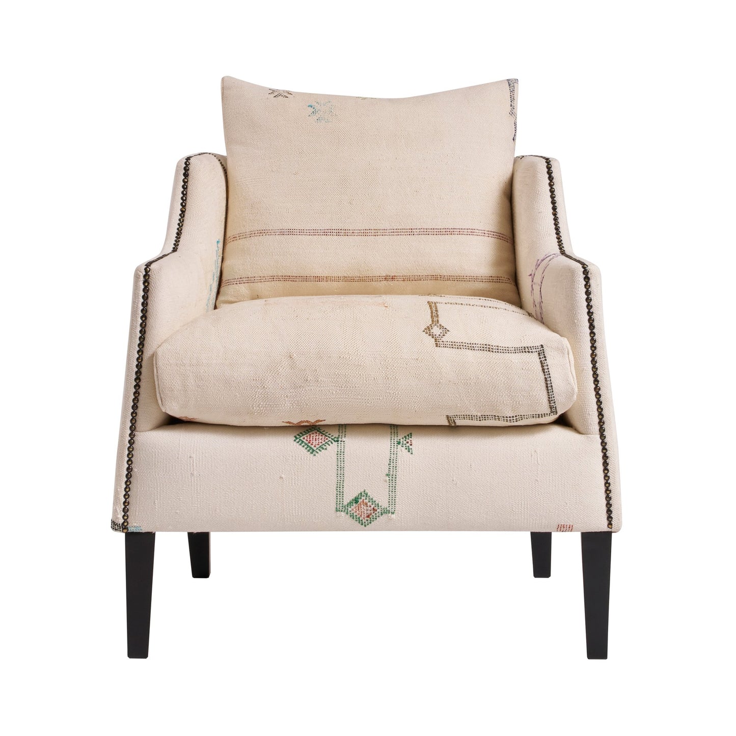Andrew Martin Regal Chair Moroccan White front