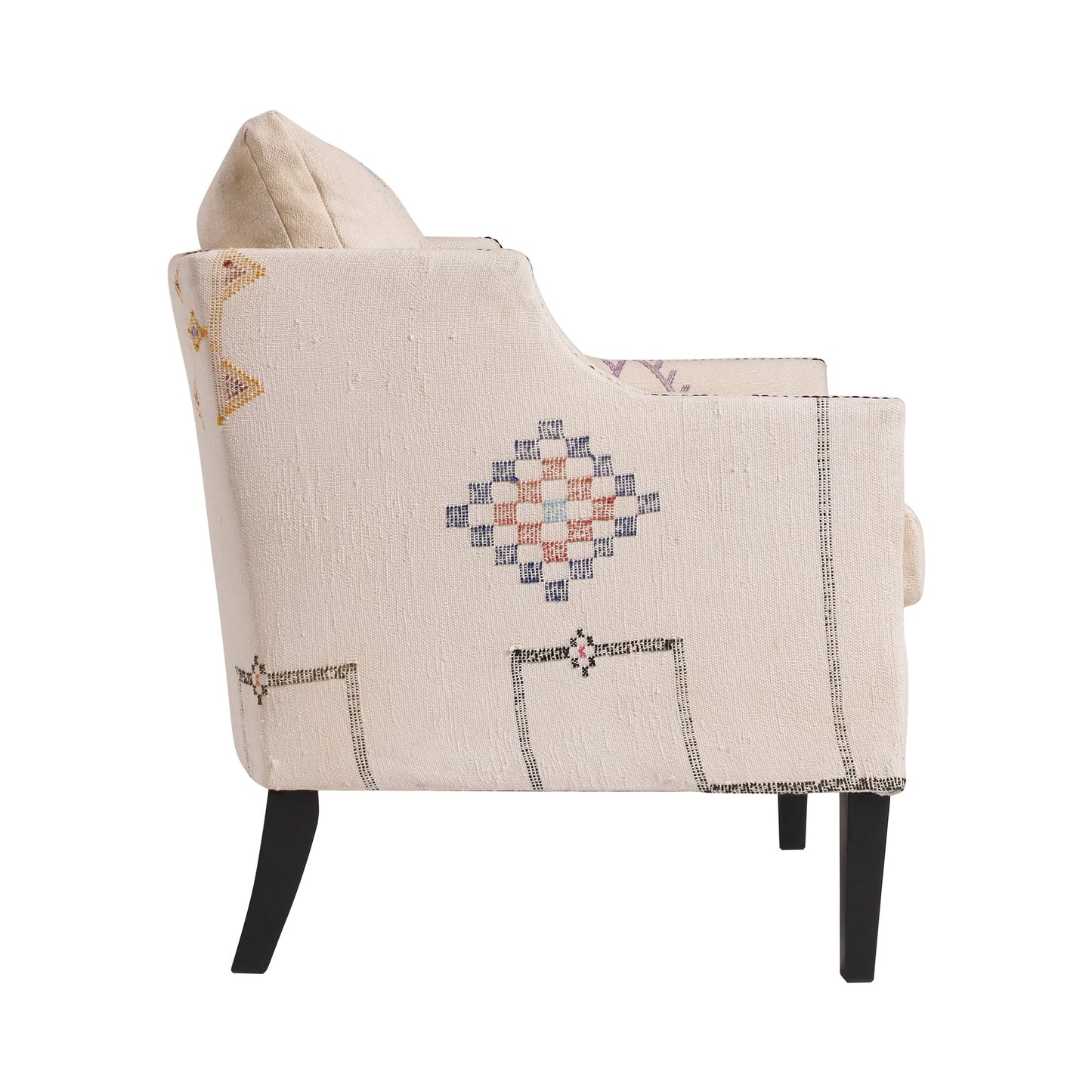 Andrew Martin Regal Chair Moroccan White view 3