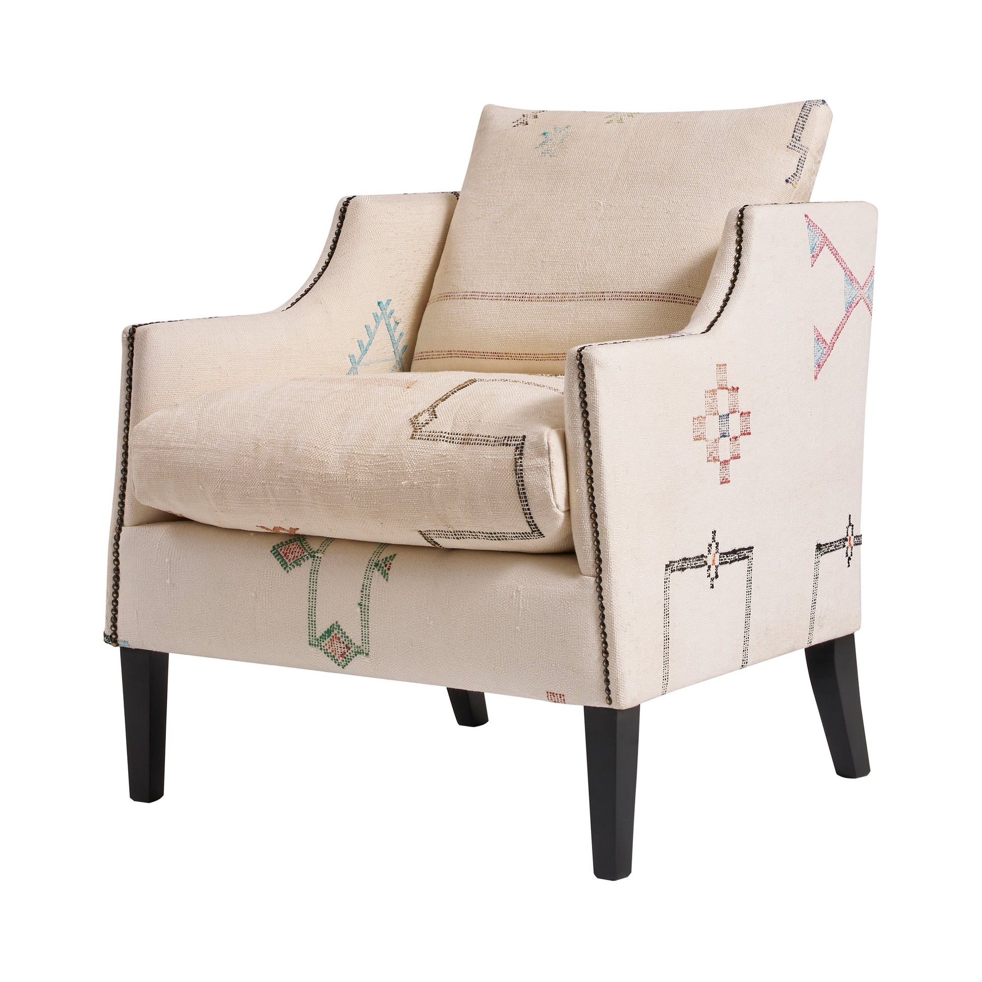 Andrew Martin Regal Chair Moroccan White view 6