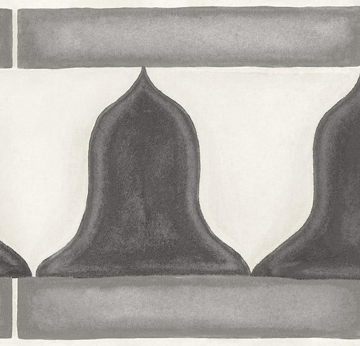 Cole & Son Zellige Border - Soot & Snow