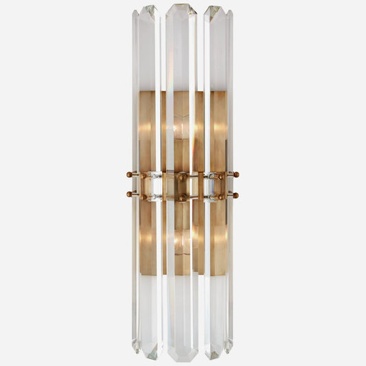 Andrew Martin | Bonnington Tall Wall Light, Hand-Rubbed Antique Brass