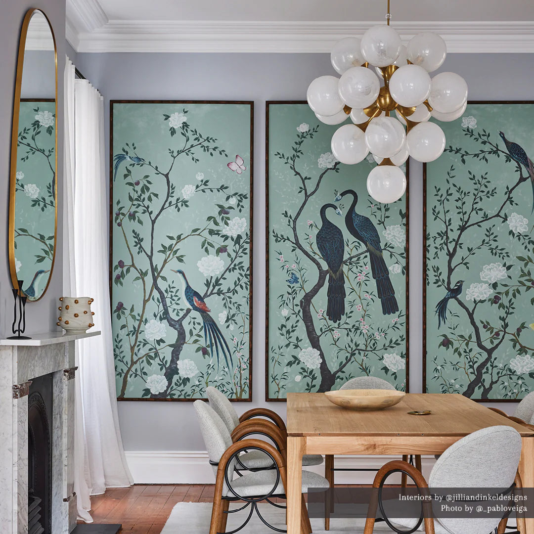 Andrew Martin | Cristol Chandelier, Antique Brass
