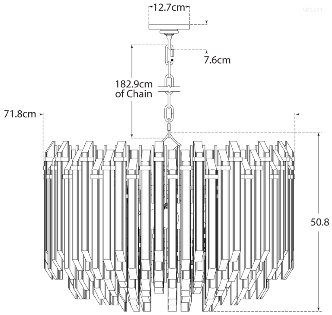 Andrew Martin | Adele Chandelier, Brass