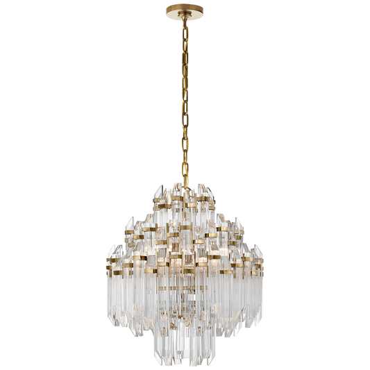 Adele 4 Tier Chandelier in Hand-Rubbed Antique Brass