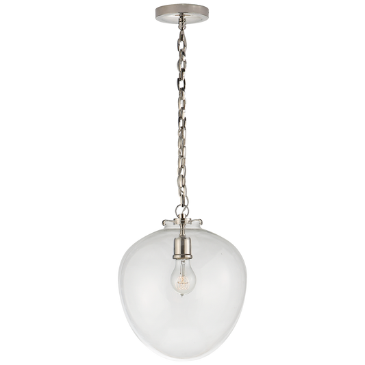 Andrew Martin | Katie Acorn Pendant Light, Polished Nickel