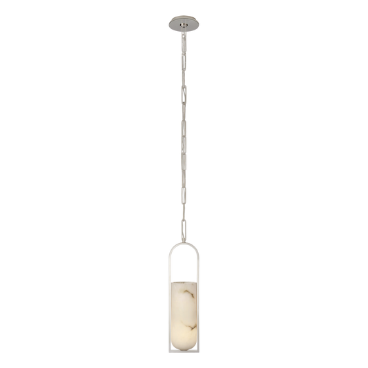 Melange Elongated Pendant Light in Polished Nickel