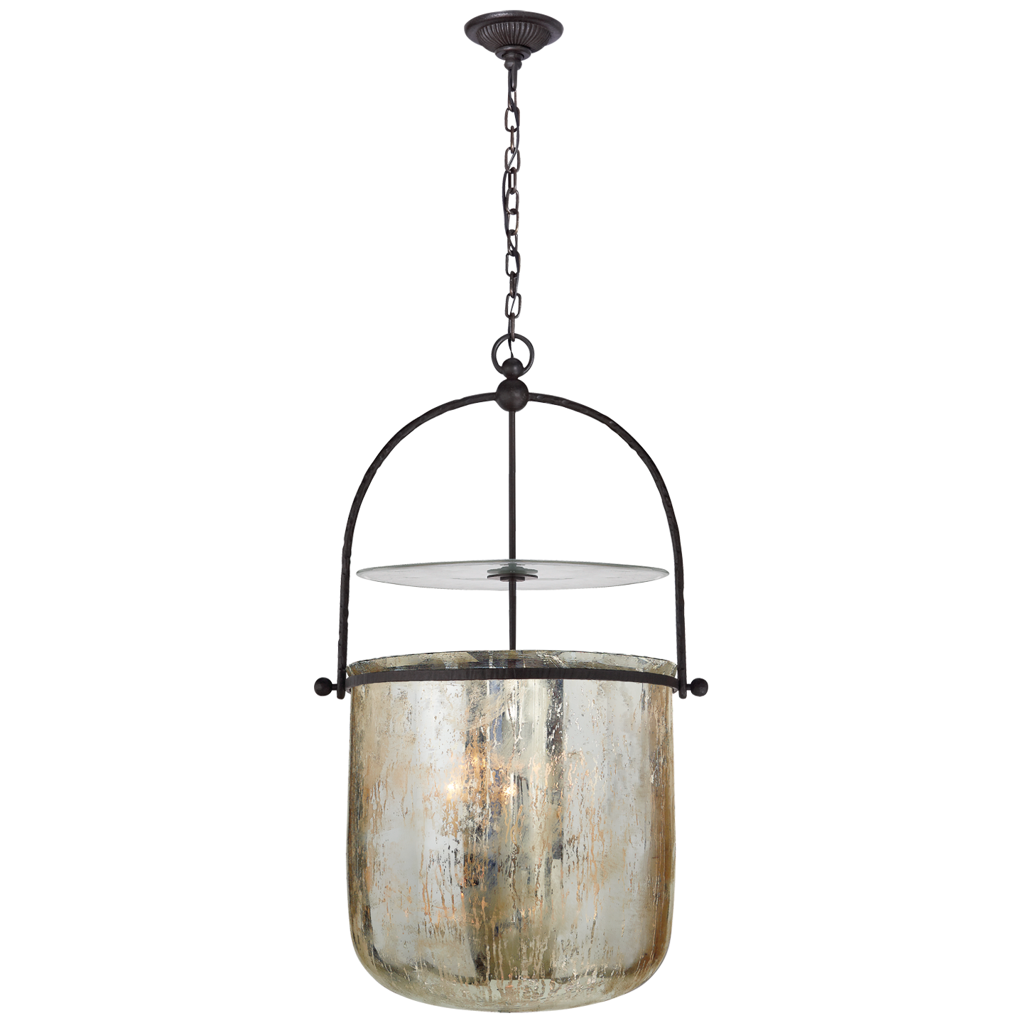Lorford Lantern Pendant Light in Aged Iron