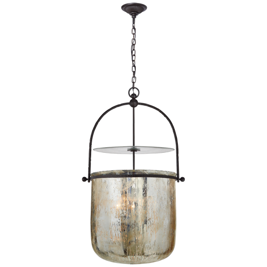 Lorford Lantern Pendant Light in Aged Iron