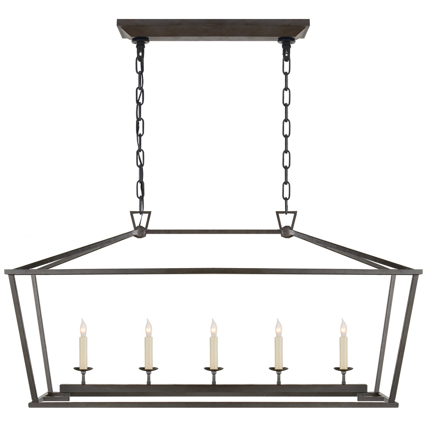 Andrew Martin | Darlana Linear Pendant Light, Aged Iron