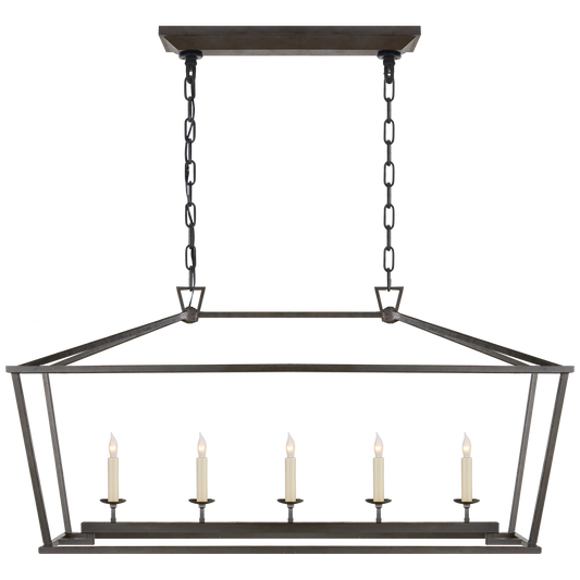 Andrew Martin | Darlana Linear Pendant Light, Aged Iron