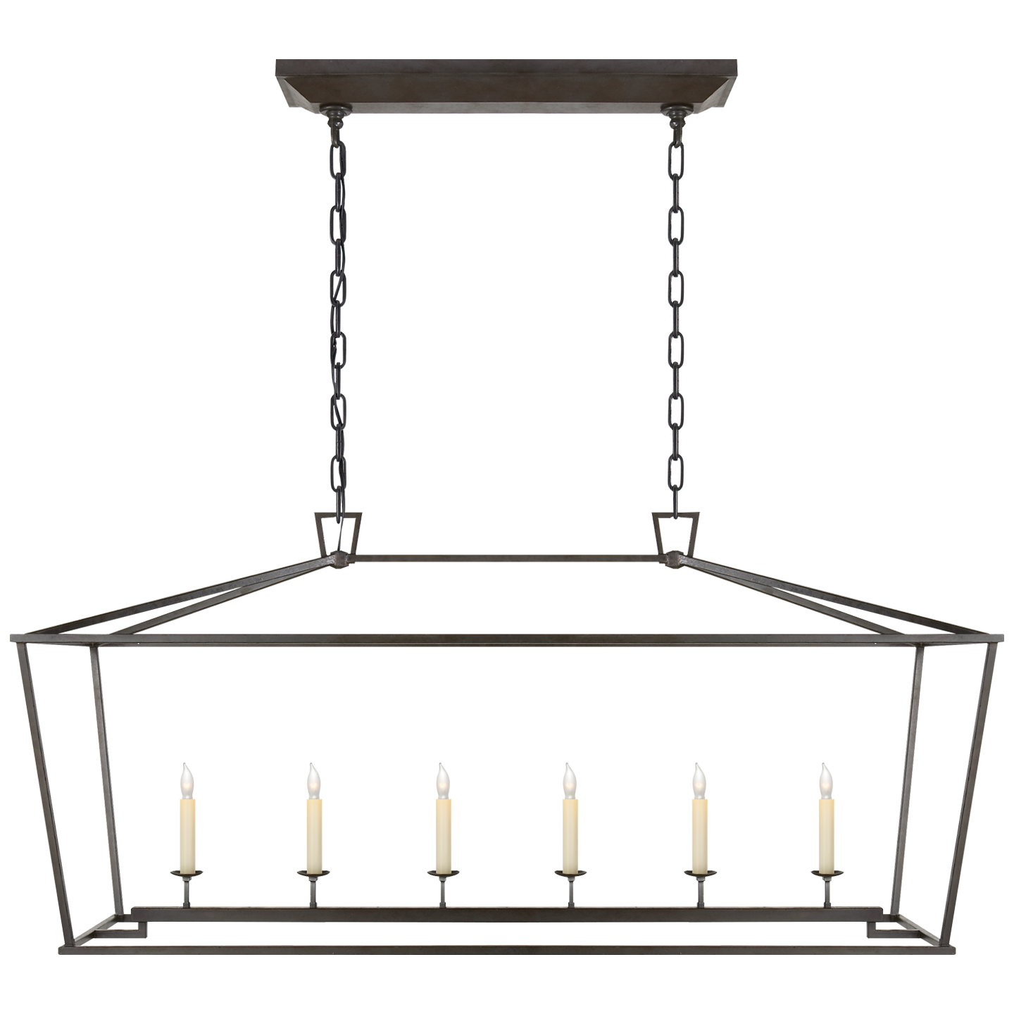 Andrew Martin | Darlana Linear Pendant Light, Aged Iron