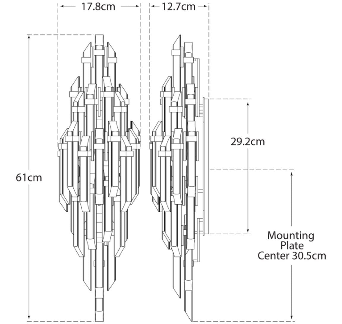 Adele Wall Light dimensions