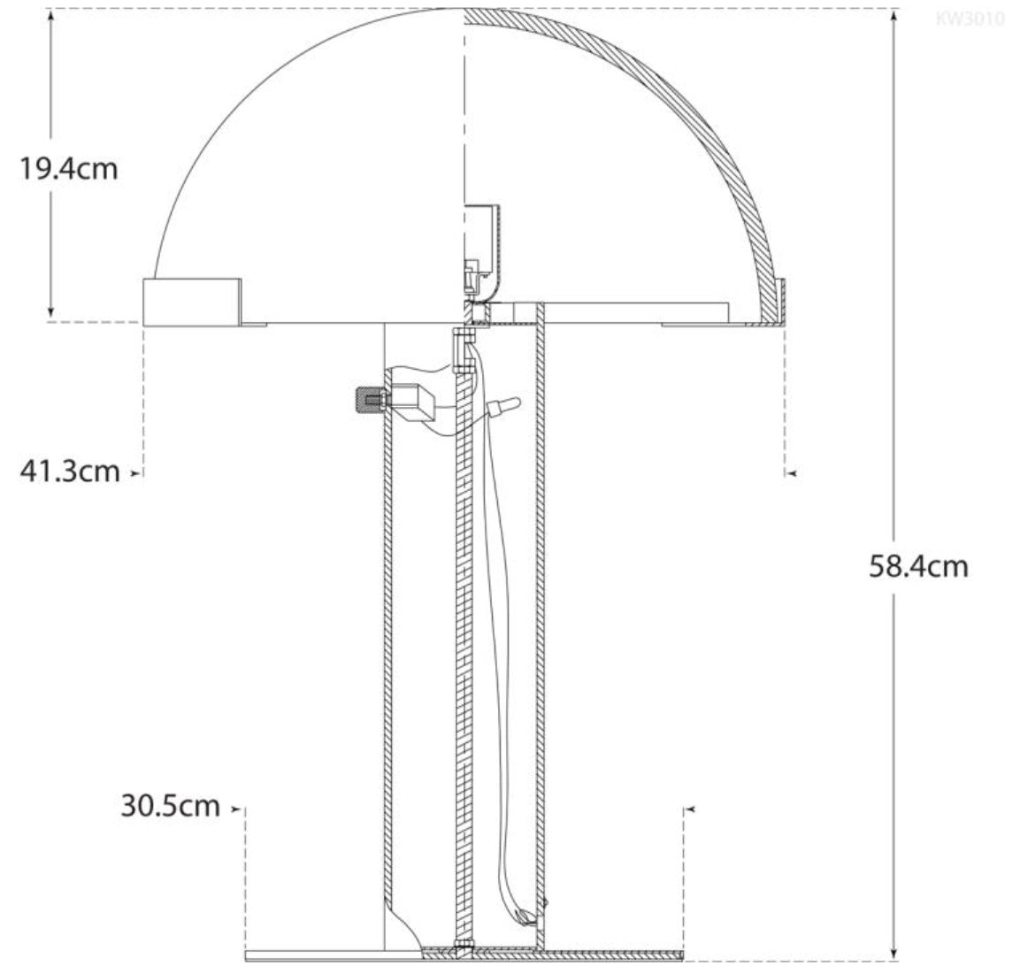 Melange Table Lamp dimensions