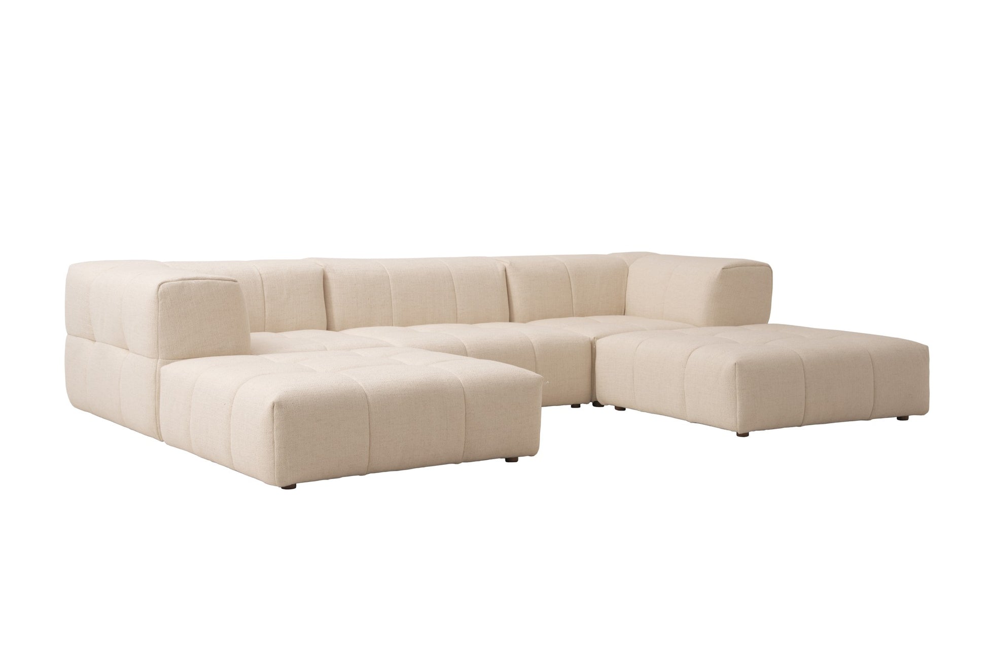 Andrew Martin Tolco Sectional Sofa Cream U layout