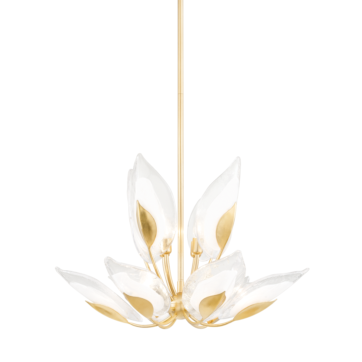 Blossom Chandelier Small in Gold Leaf