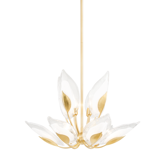 Blossom Chandelier Small in Gold Leaf