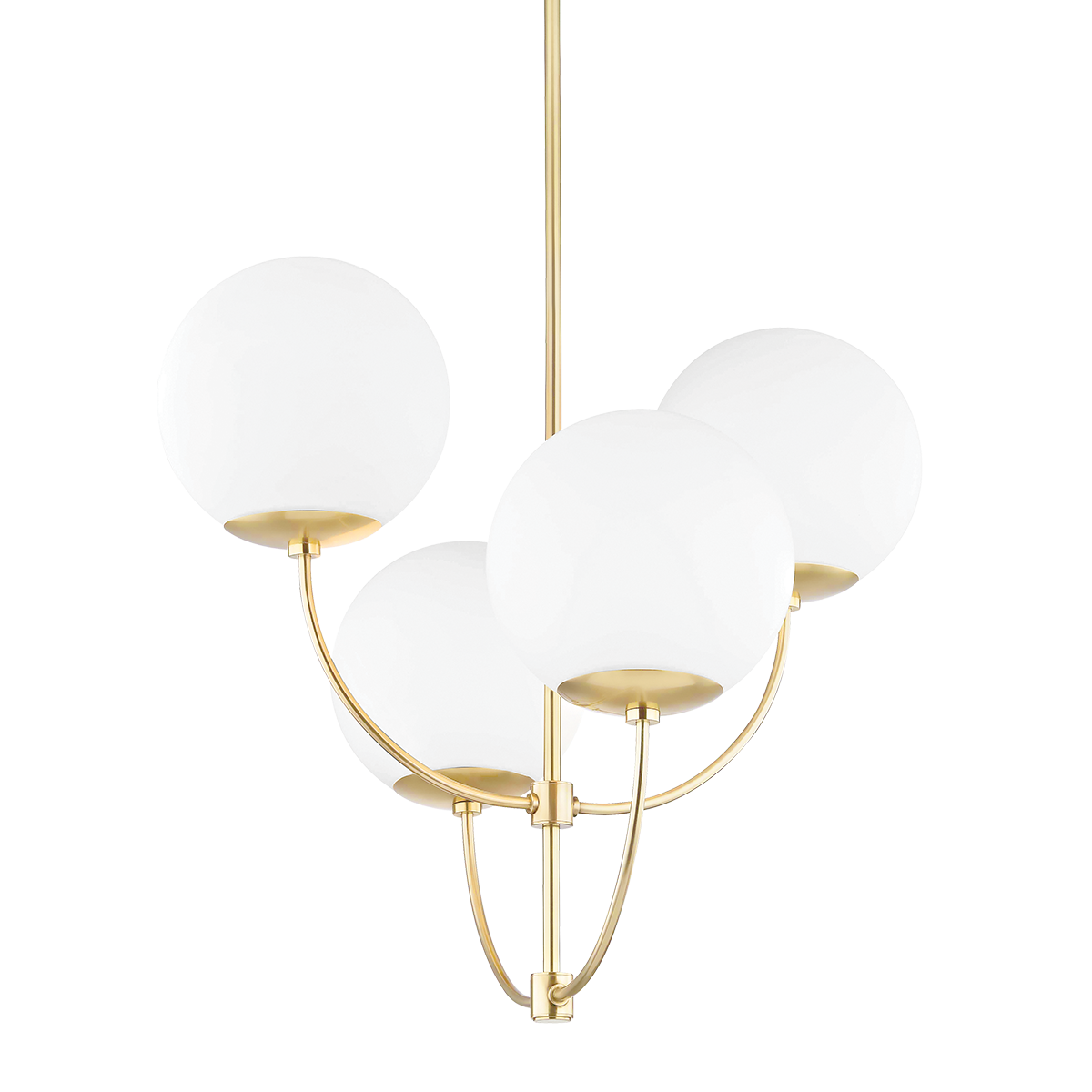 Carrie Chandelier in Aged Brass