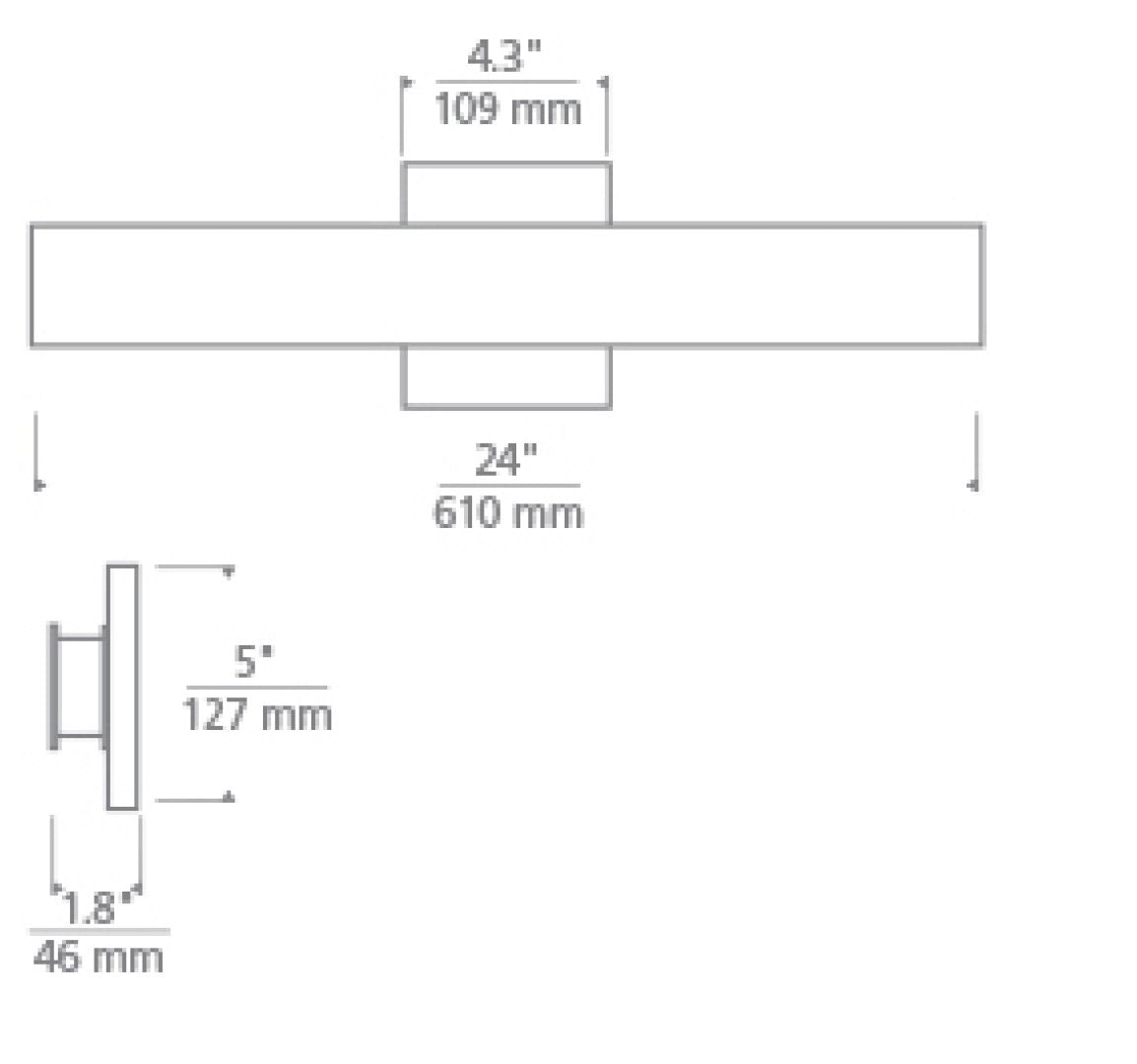 Bau Bath Wall Light dimensions