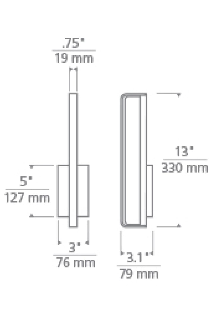 Banda Wall Light dimensions