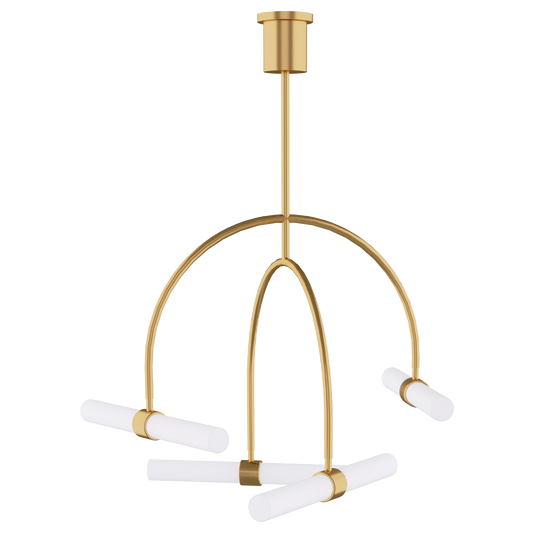 Andrew Martin | Calumn Chandelier, Natural Brass