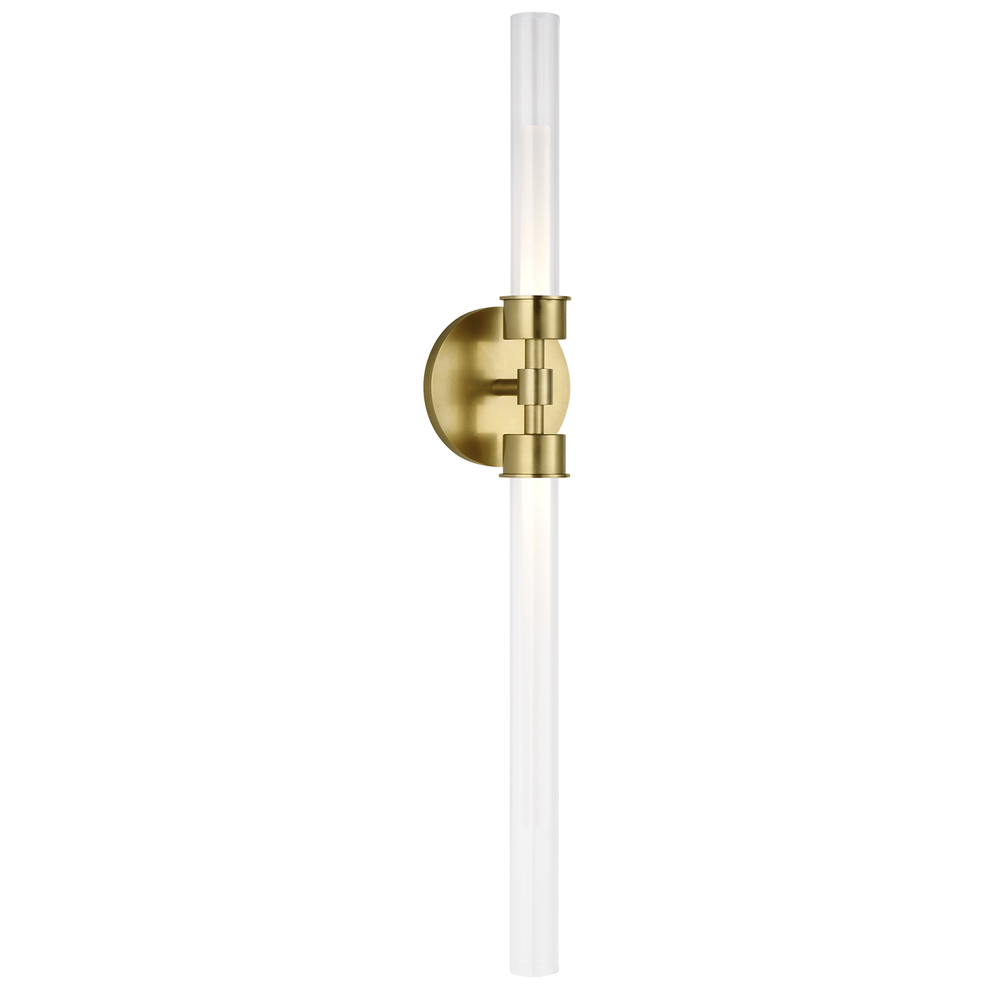Andrew Martin Linger Double Wall Light Natural Brass