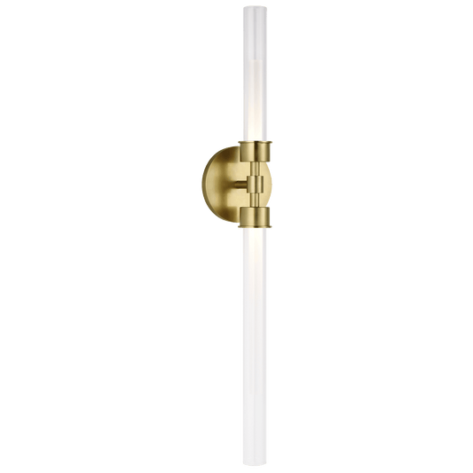 Andrew Martin Linger Double Wall Light Natural Brass