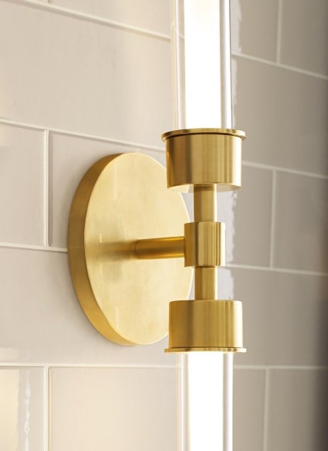 Andrew Martin Linger Double Wall Light detail