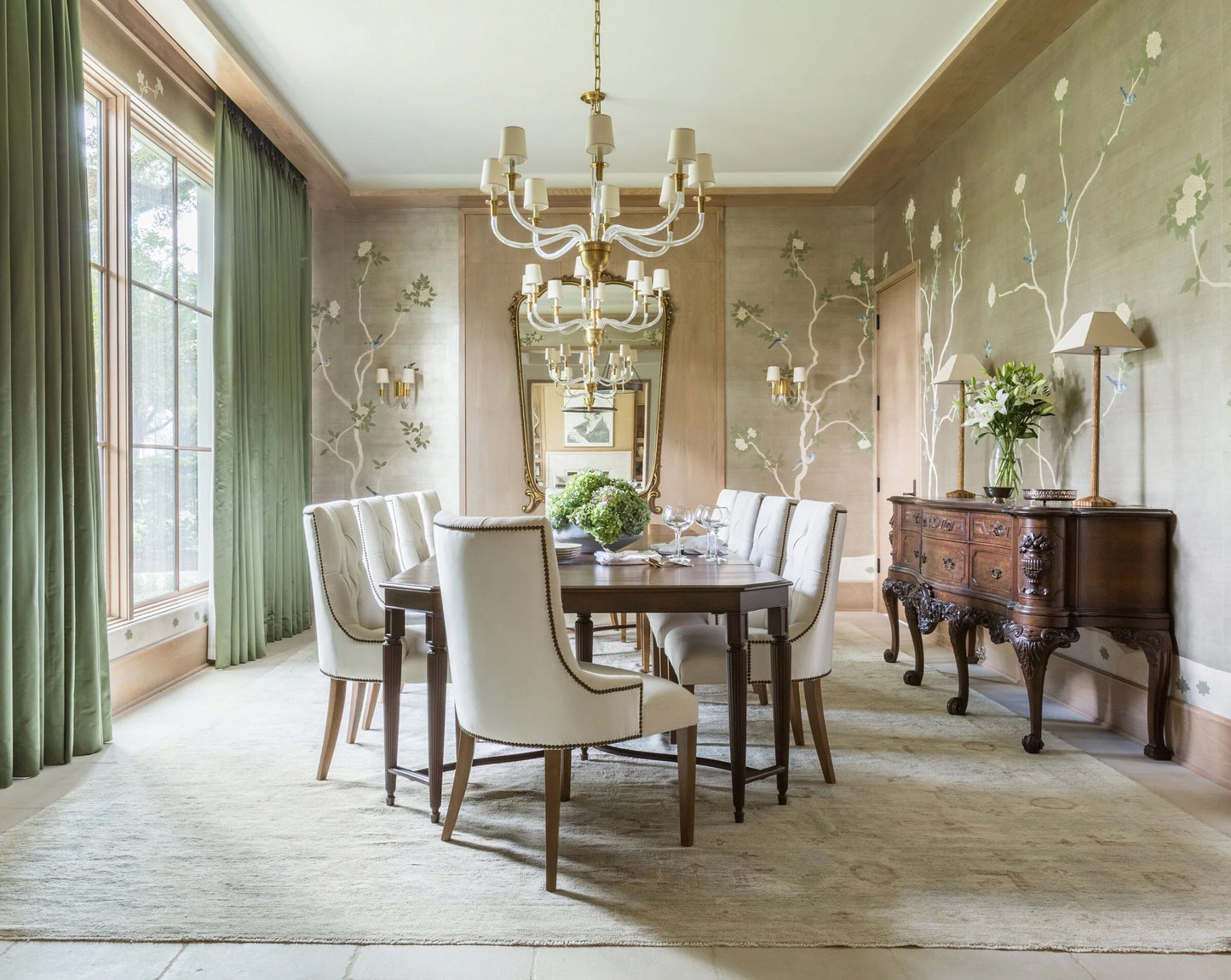 Andrew Martin | Vivian Chandelier, Antique Brass