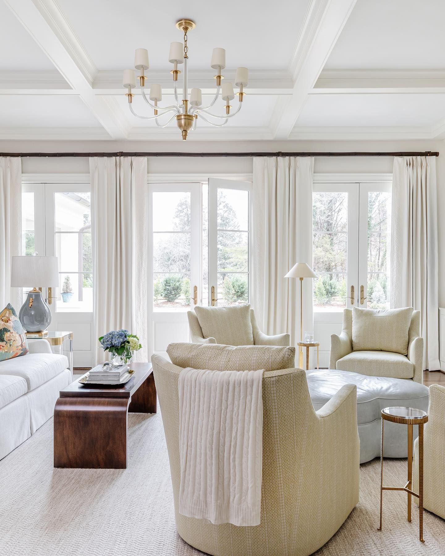 Andrew Martin | Vivian Chandelier, Antique Brass