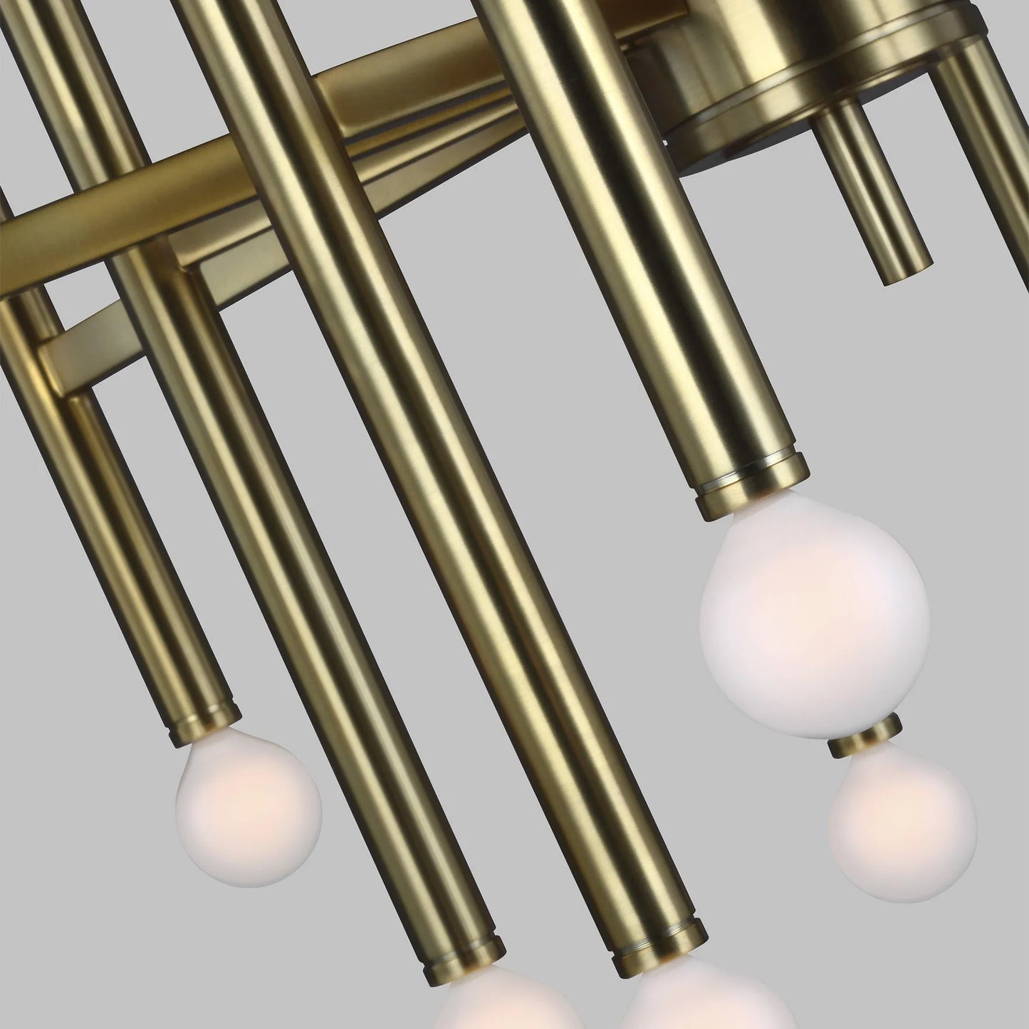 Andrew Martin | Beckman Modern Chandelier, Burnished Brass