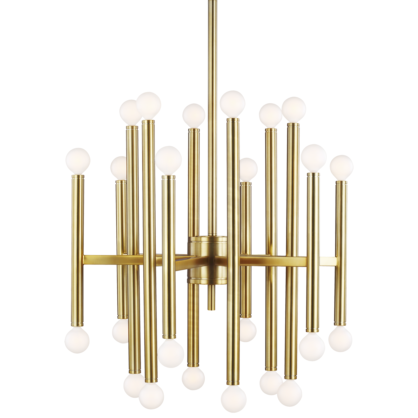 Andrew Martin | Beckman Modern Chandelier, Burnished Brass