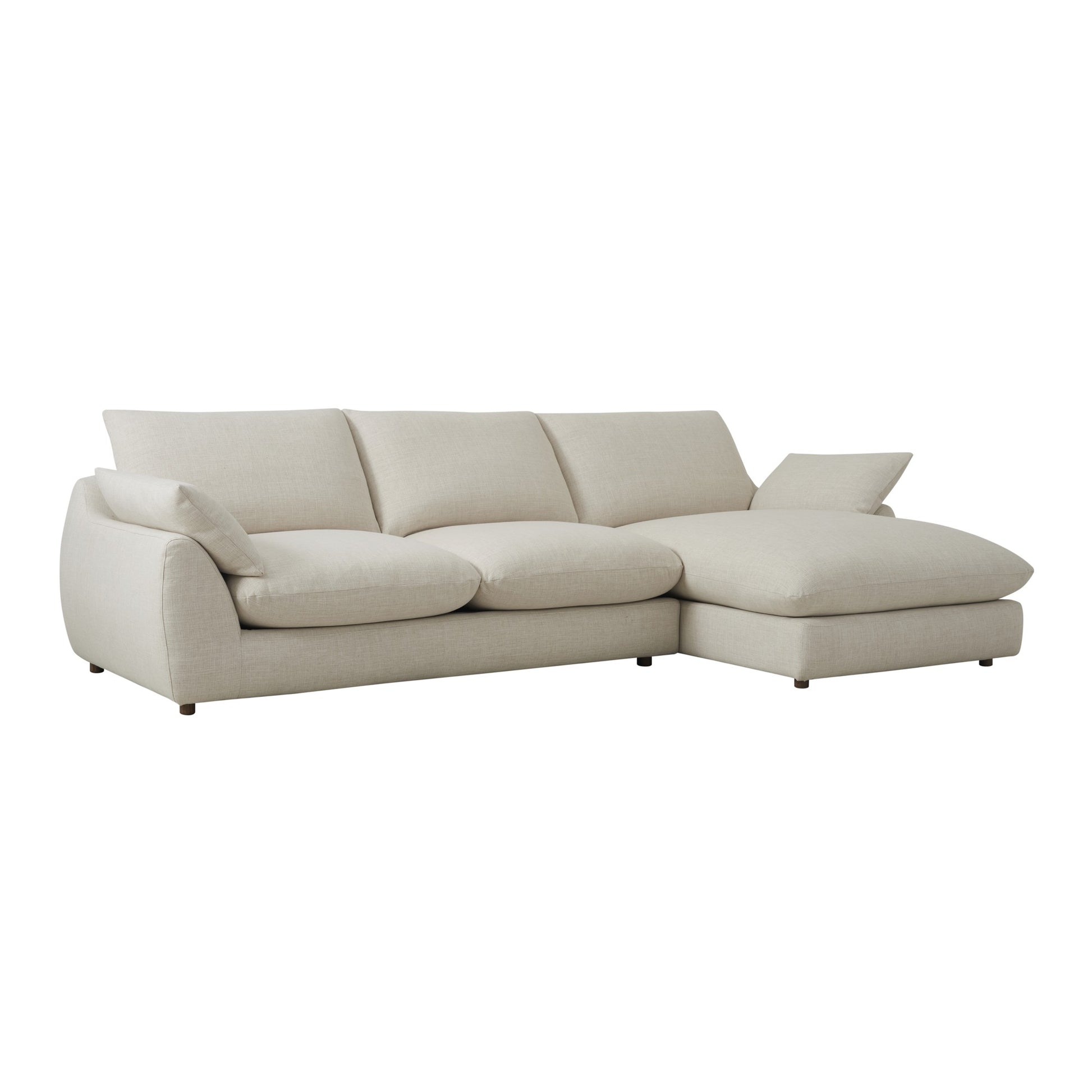 Andrew Martin Fulton Custom Sofa shown in performance linen natural