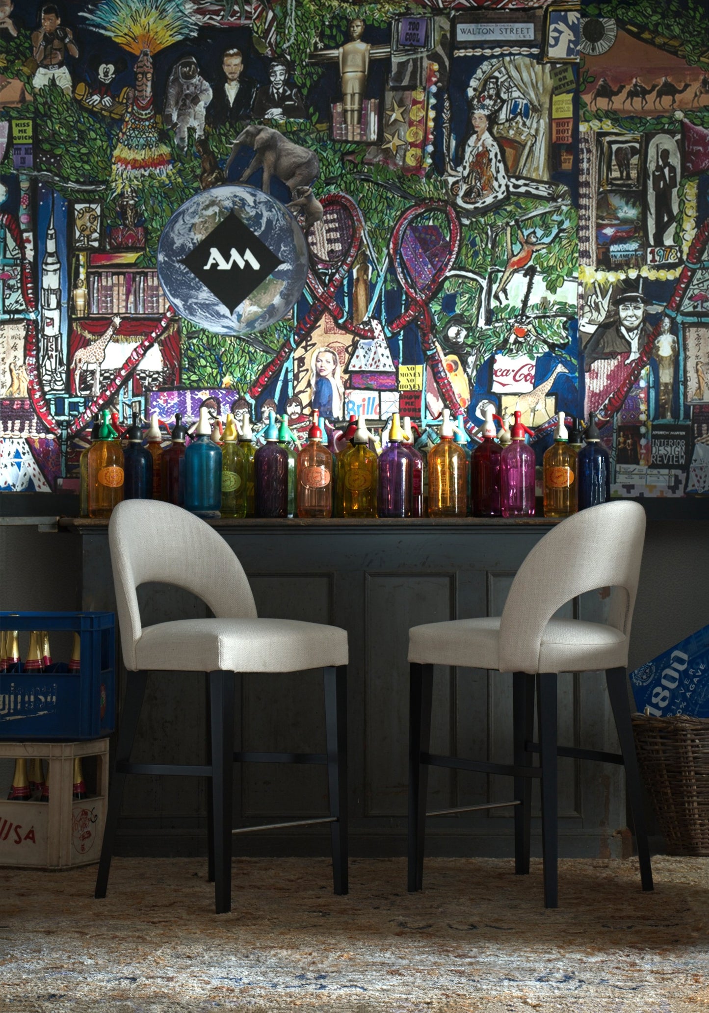 Andrew Martin Dune Custom Bar Stool lifestyle