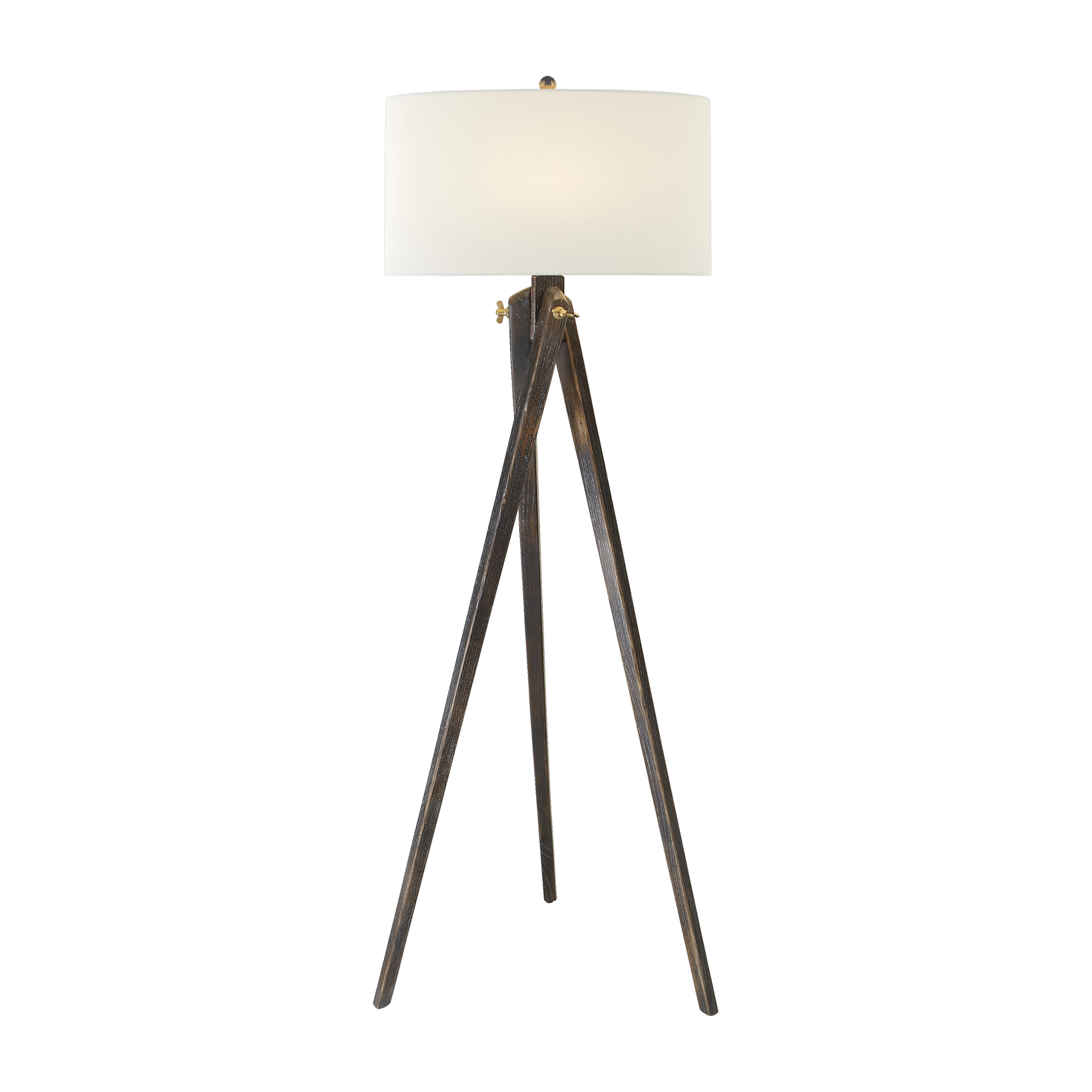 Andrew Martin Tripod Floor Lamp Tudor Brown