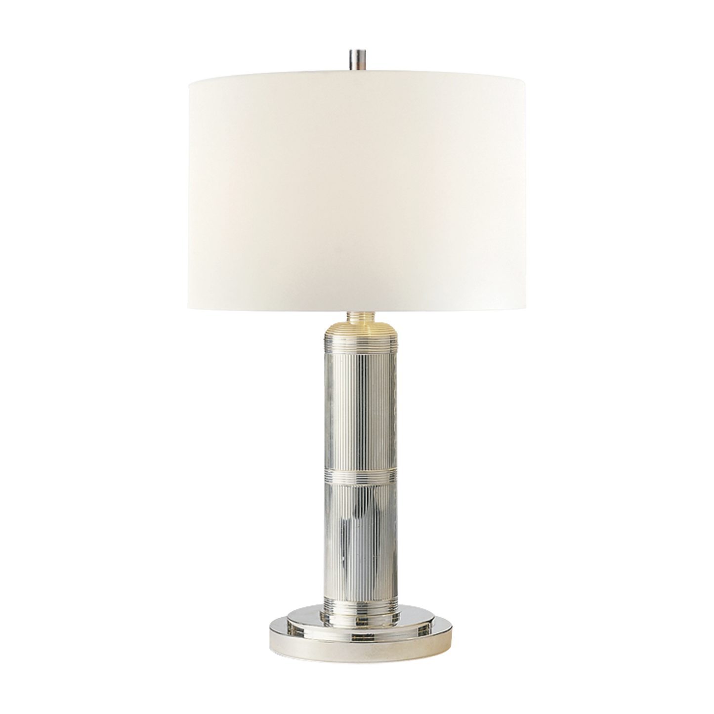 Andrew Martin Longacre Table Lamp in Polished Nickel, Small
