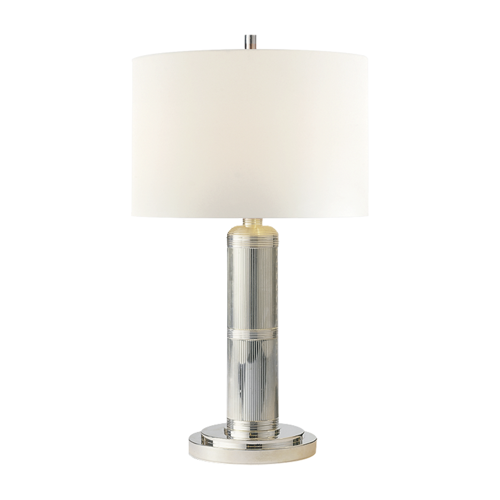 Andrew Martin Longacre Table Lamp in Polished Nickel, Small