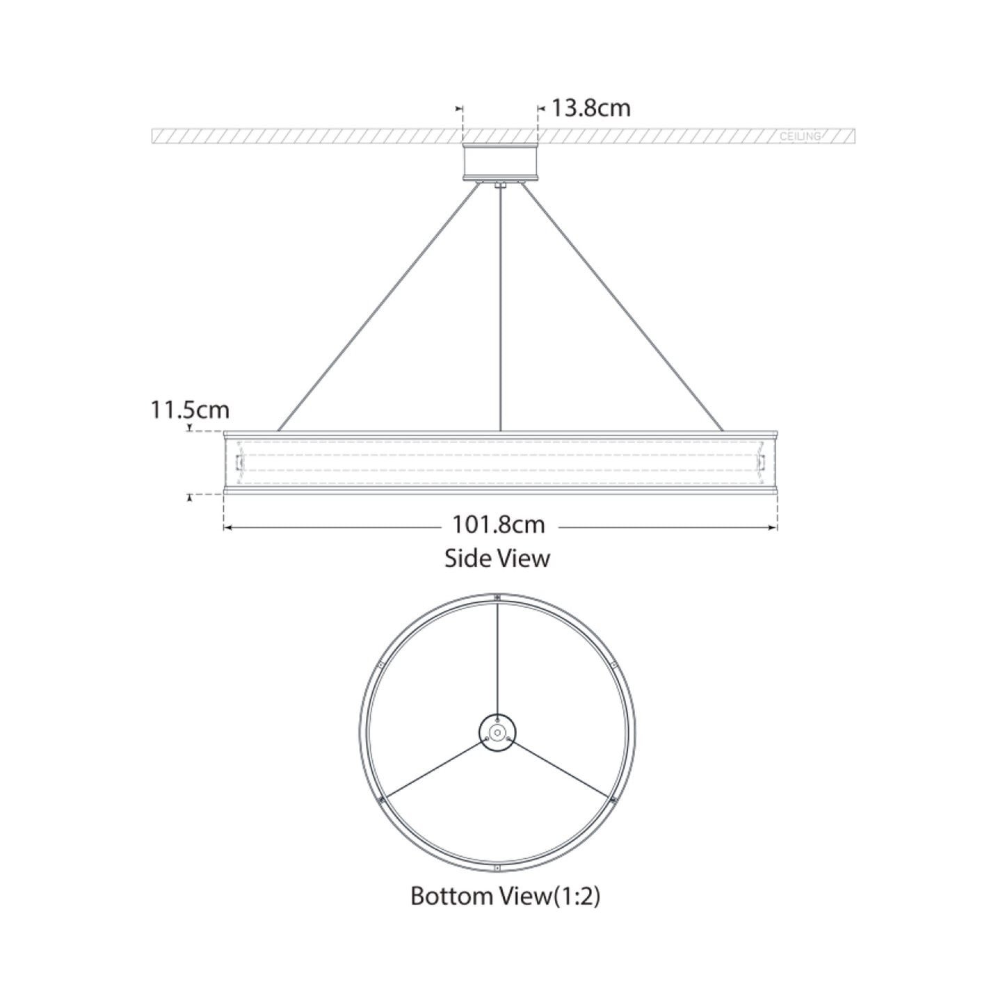 Andrew Martin | Connery Chandelier Brass
