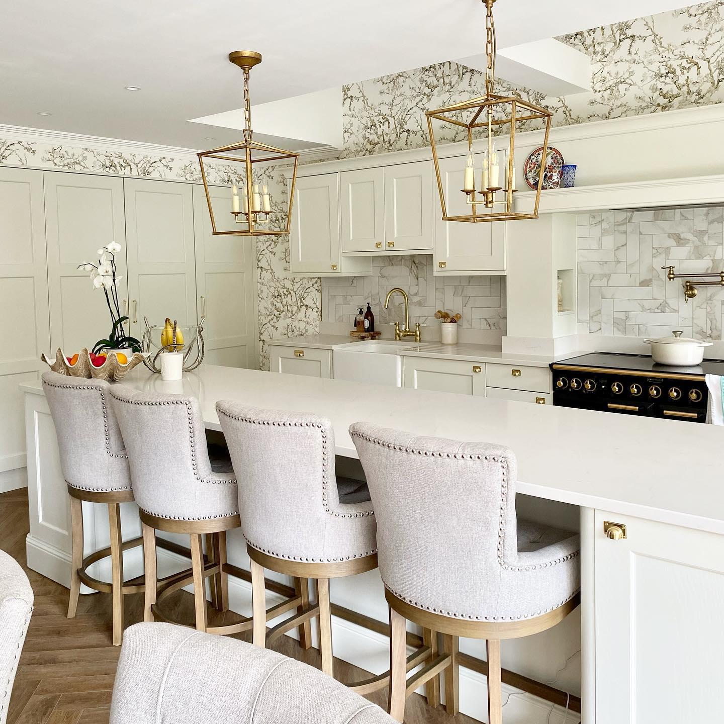 Andrew Martin | Darlana Lantern Pendant Light Gilded Iron