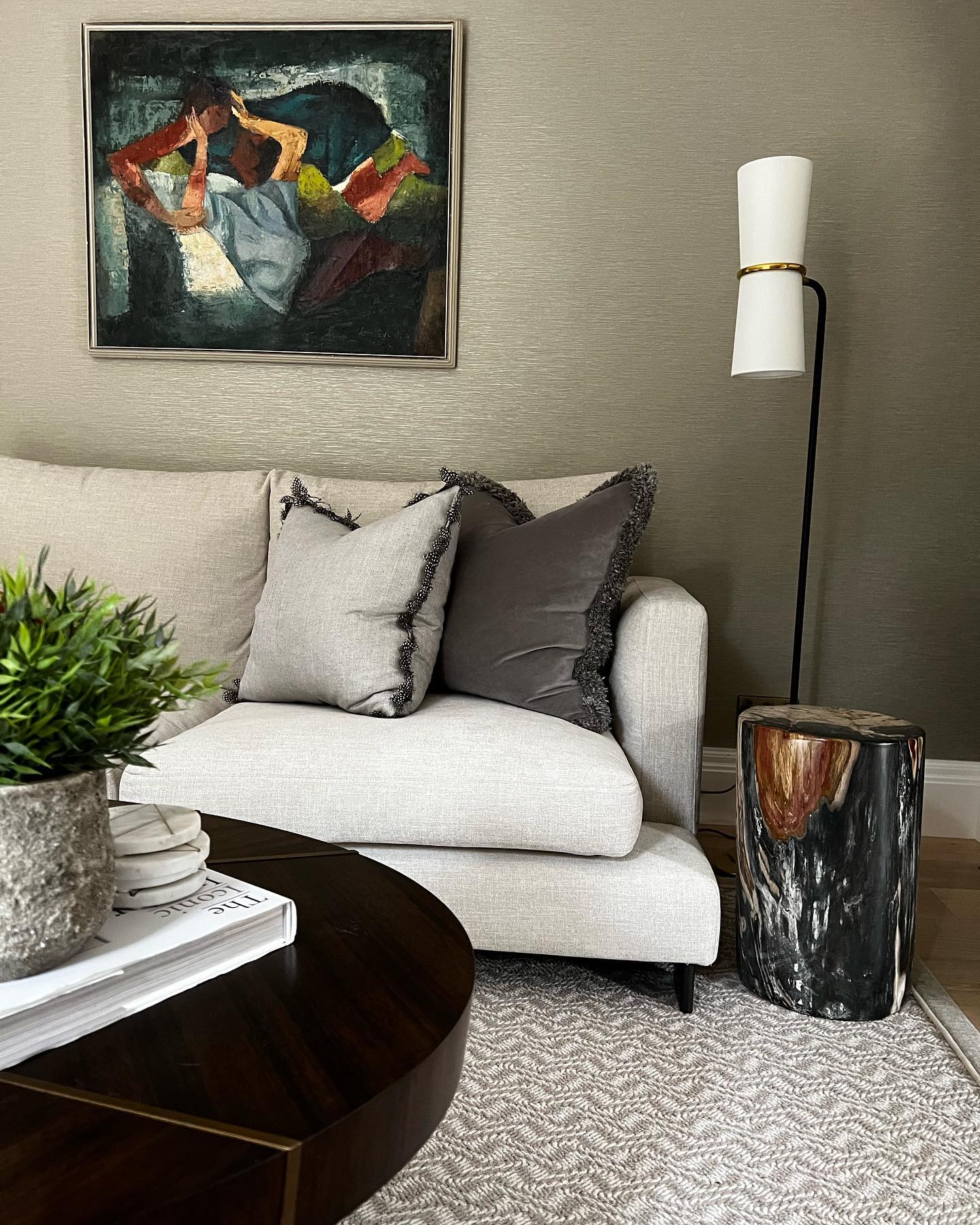 Andrew Martin | Clarkson Floor Lamp Black