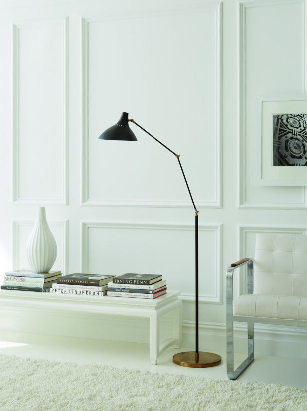 Andrew Martin | Charlton Floor Lamp Black