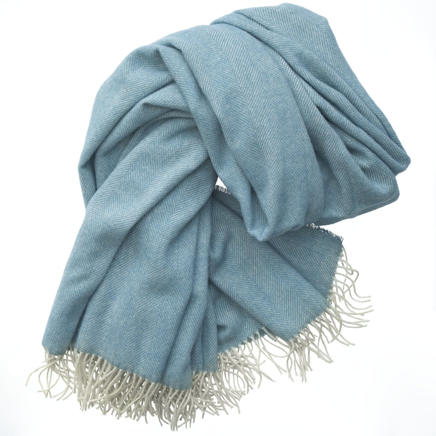 Andrew Martin | Herringbone Throw Blue