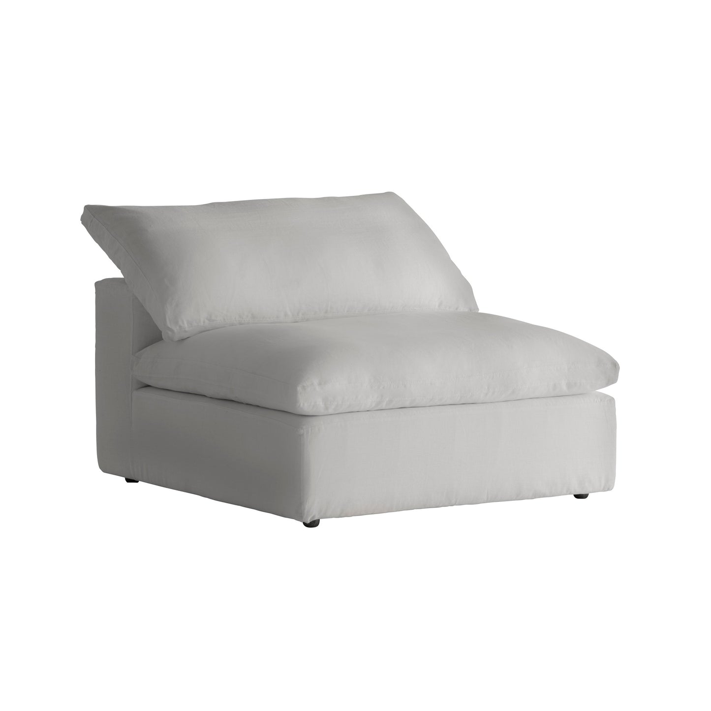 Andrew Martin Truman Junior White Linen armless section