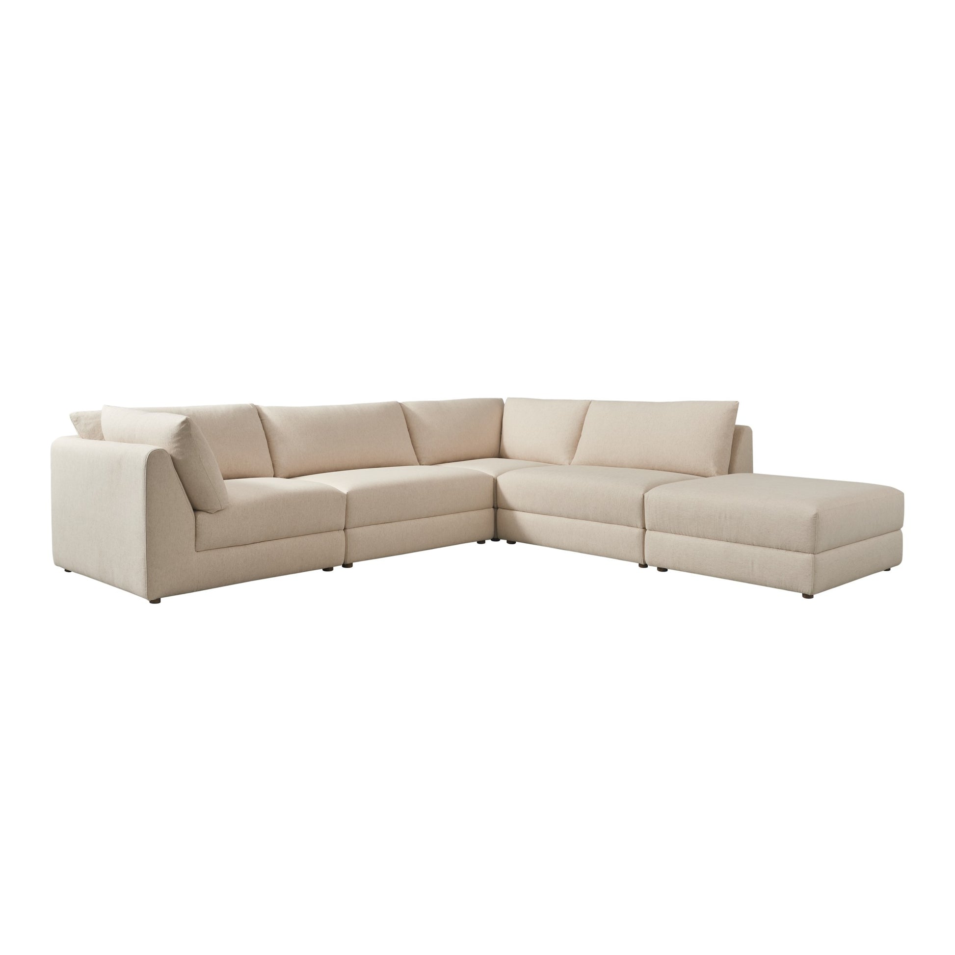 Andrew Martin Bundum Sectional Sofa House Linen Natural