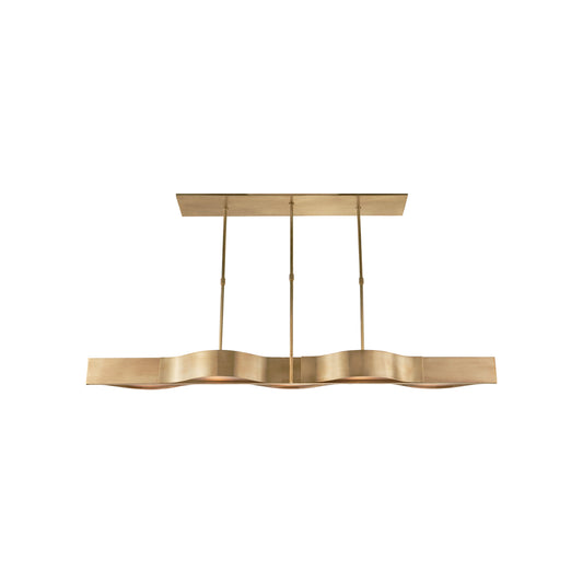 Andrew Martin | Avant Linear Pendant Light, Antique Burnished Brass